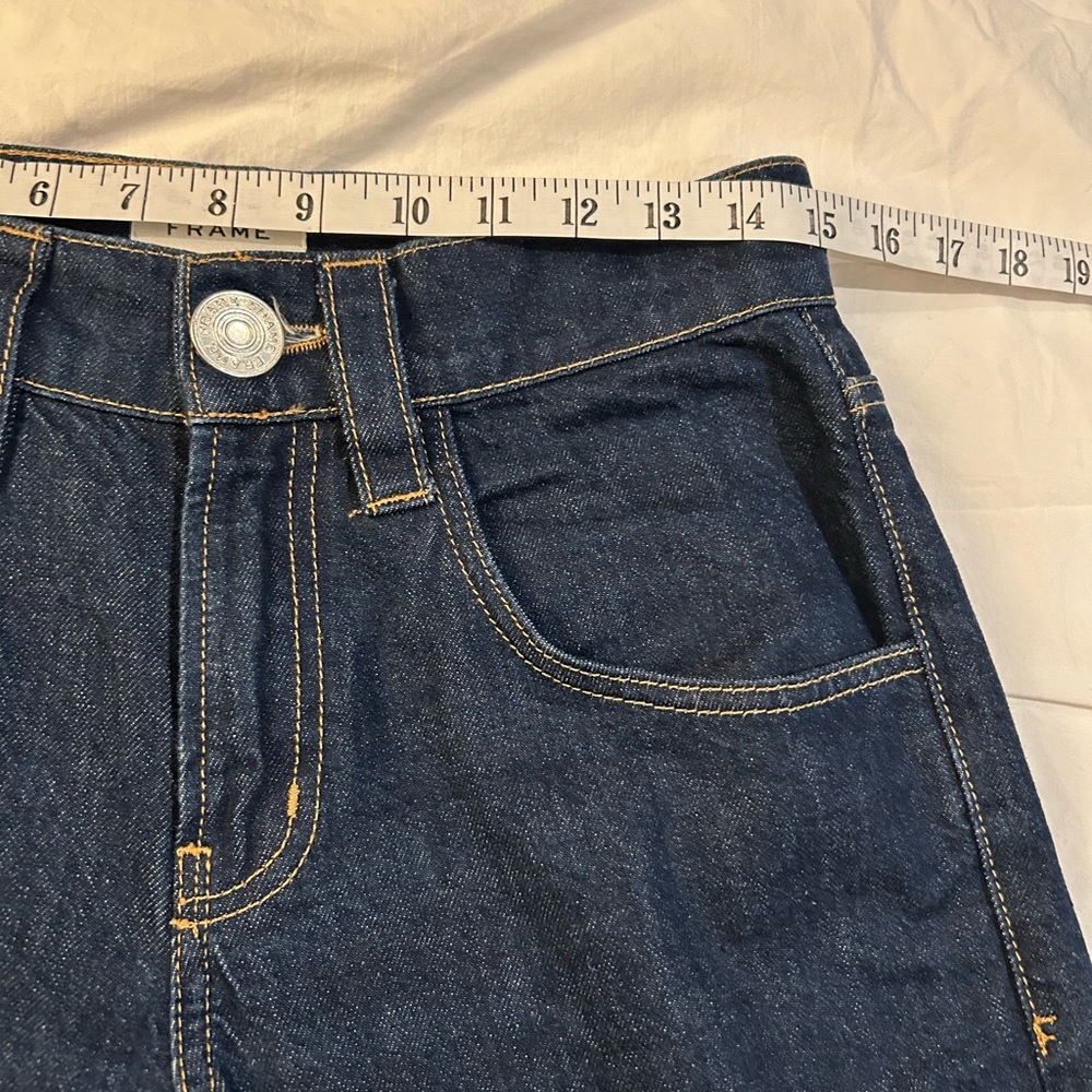 FRAME Oversized Detail Denim Pant‎ Jeans Cuffed 26 - Picture 12 of 16